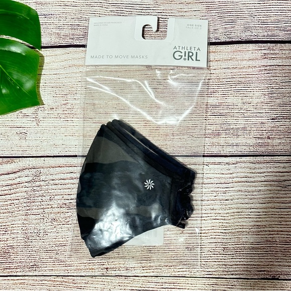 Athleta Girl Mask 3 Pack Masks Camouflage NEW - Picture 3 of 4
